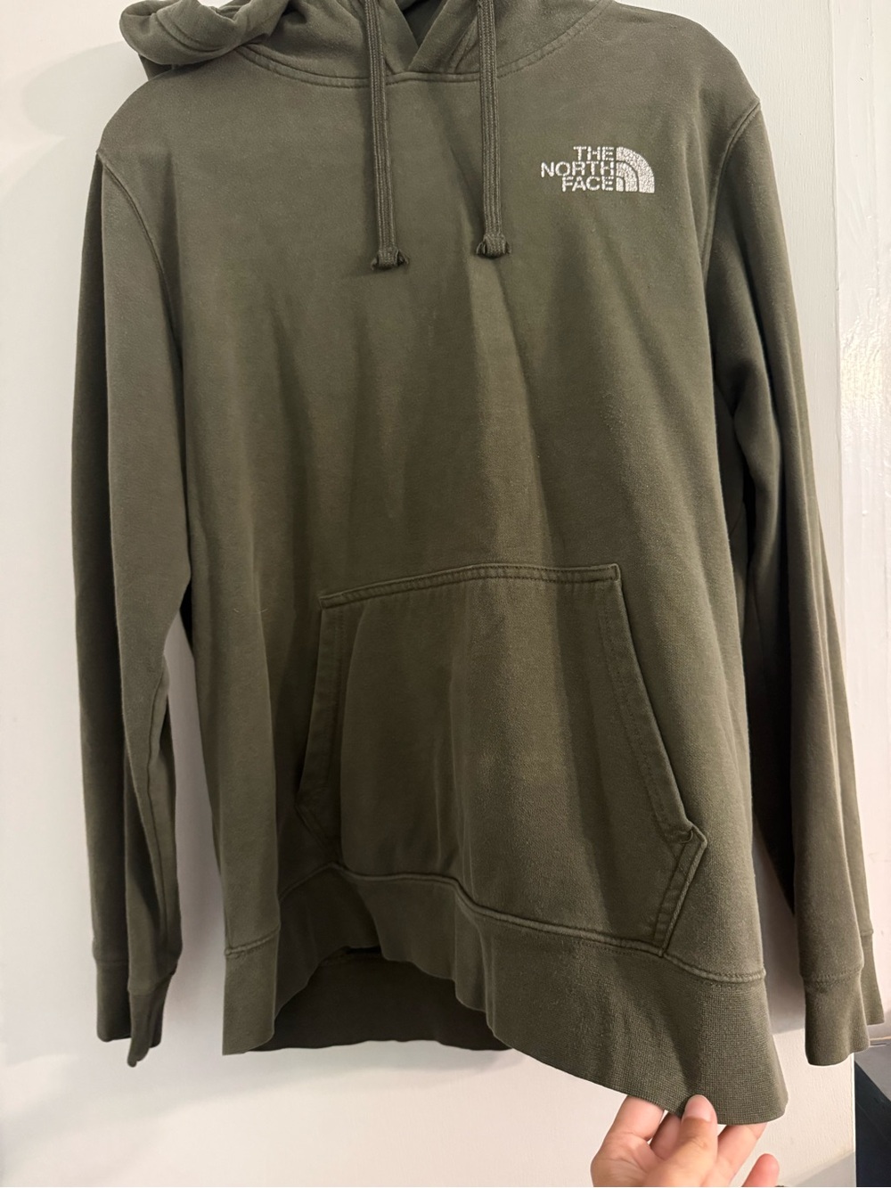 The North Face Men's Olive Green Pullover Hoodie